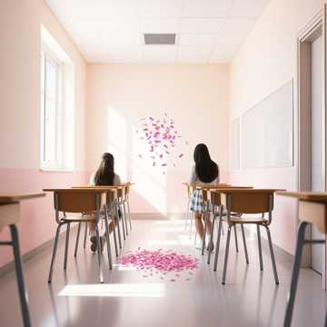 课桌间的微妙距离