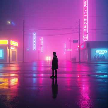 霓虹碎影