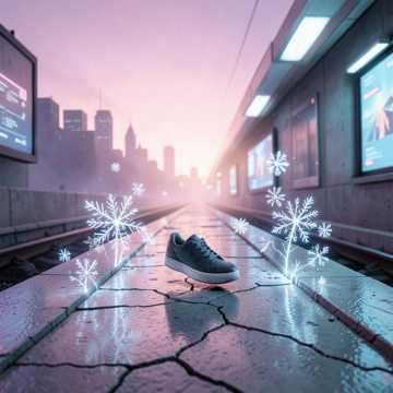 水泥地上种雪
