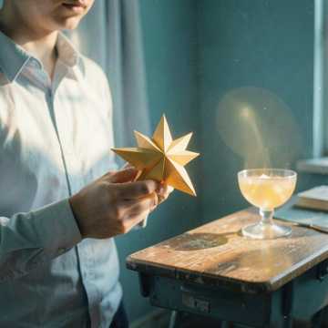 指缝里的纸星星