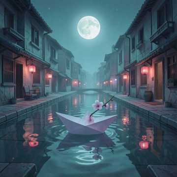 夜游人花笺