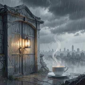 半盏孤灯听雨