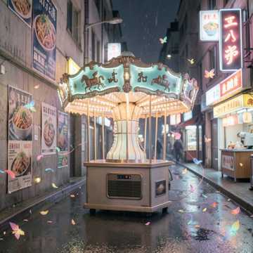 旋转木马收音机
