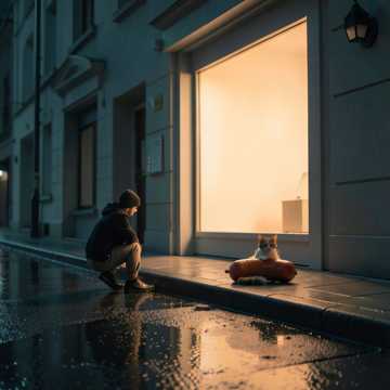 半根火腿肠的光