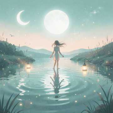 夏夜萤河