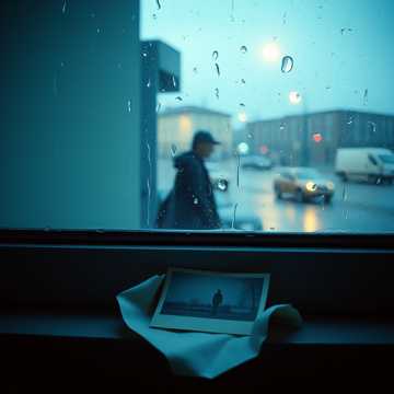 窗台听雨停
