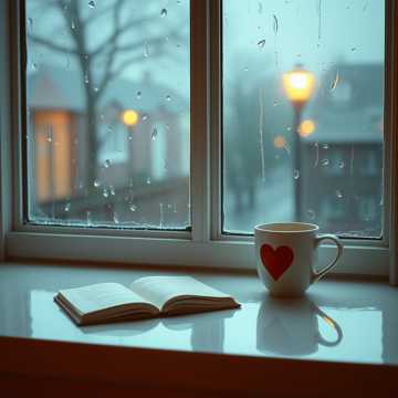 雨滴敲开旧日记