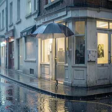 雨停在对街