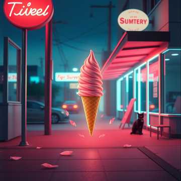甜筒上的夏夜
