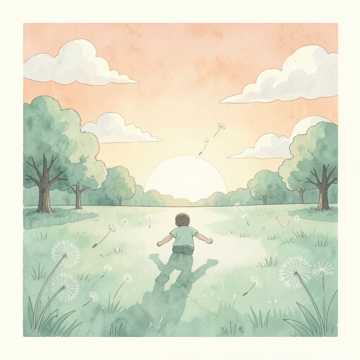 棉花糖踩影子