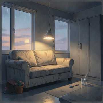 雨打空窗