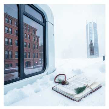 松针里的雪