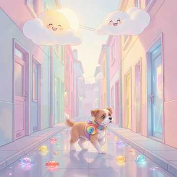 小狗叼走忘忘糖