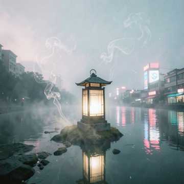 旧亭晚风