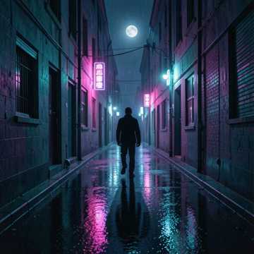 霓虹暗巷