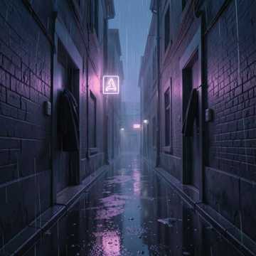 冷雨淋湿的眼