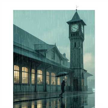 旧车站的雨