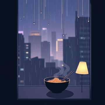 玻璃檐下雨滴声