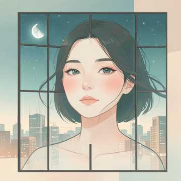 月光下的女孩