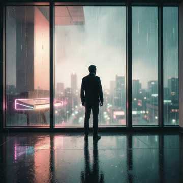 窗外的雨