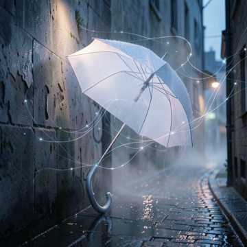 冷雨旧巷