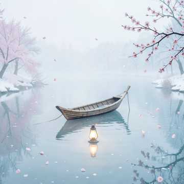 残雪落信纸