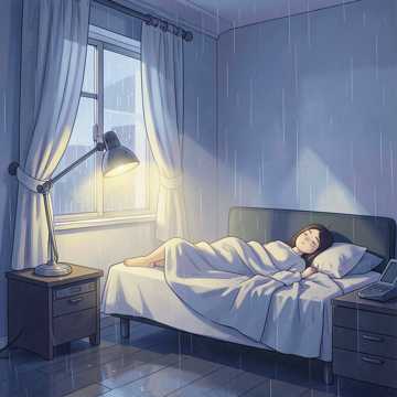 雨掀窗帘透光