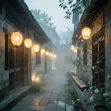 《巷陌蓉光》