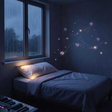 床边夜色
