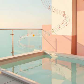 Escena de ventana en verano