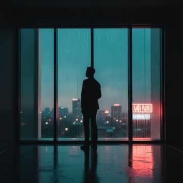 窗外的雨