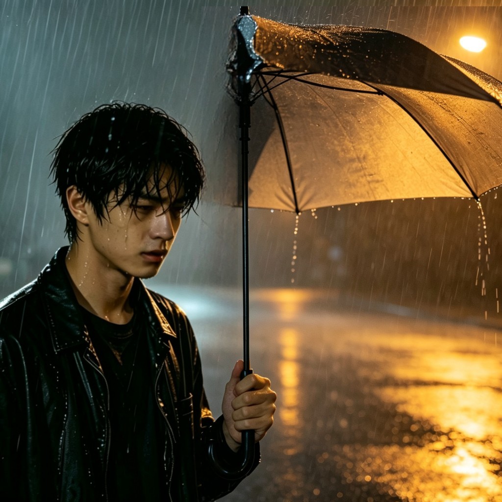 一把伞半把雨