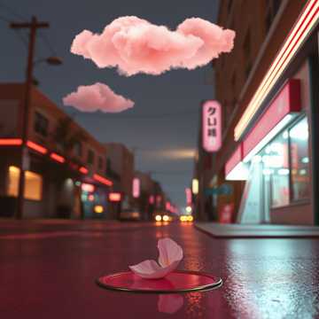 草莓味的云