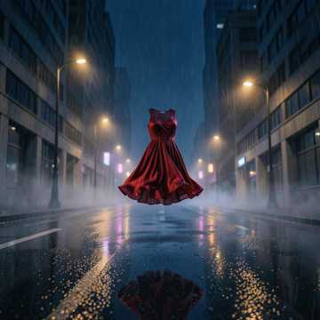 雨夜独红