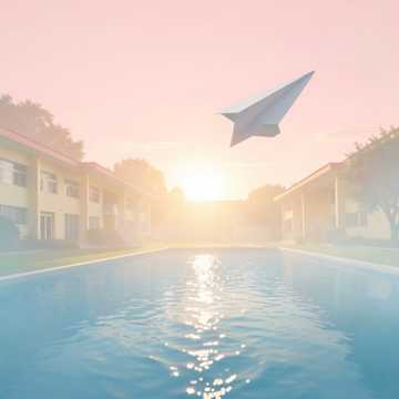 纸飞机的晴空