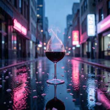 樱渍酒盏