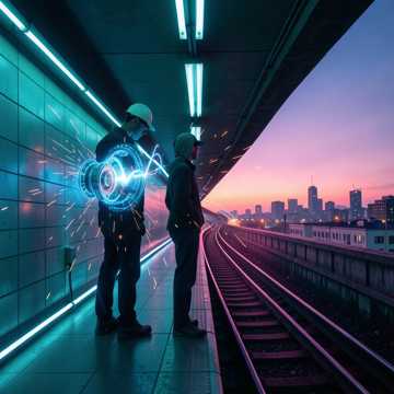 地铁站的冲锋号