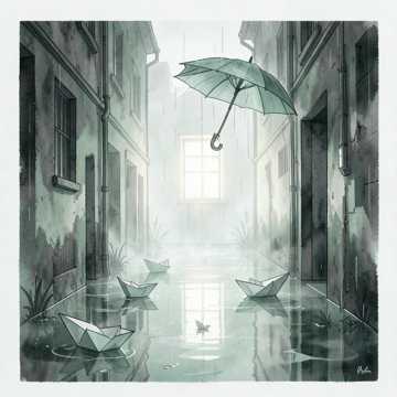 烟雨落伞
