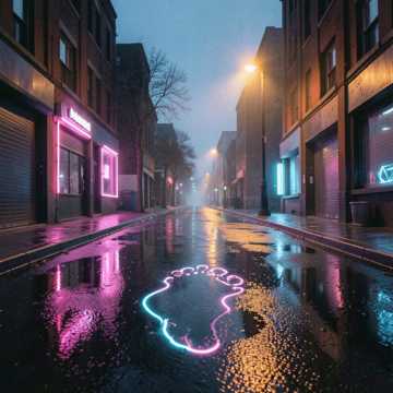 霓虹脚印