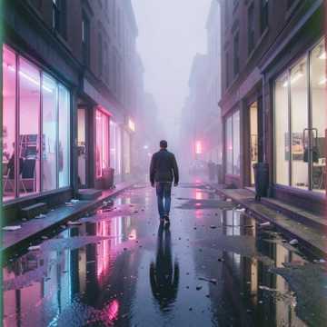 霓虹哑了