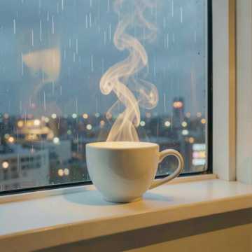 茶杯里的倒影