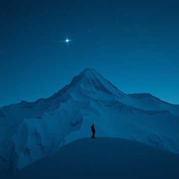 残雪山的星座