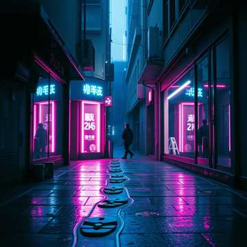霓虹脚印