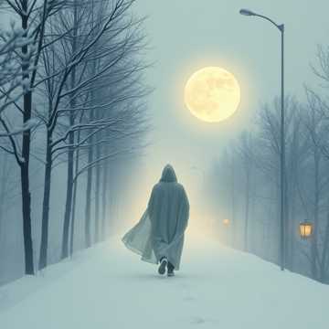 千山暮雪独披氅