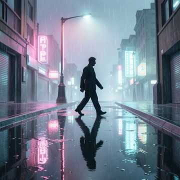 霓虹脚印