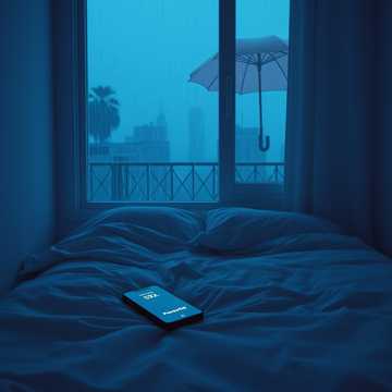 熄灯后的雨声