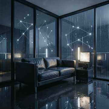 空沙发的雨声