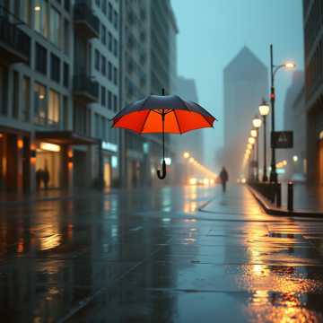 双人伞的雨