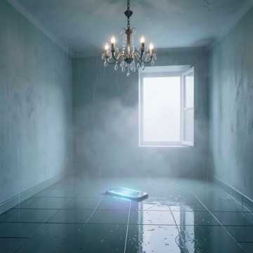 雨声吊灯晃