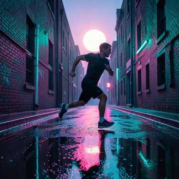 折返跑人影